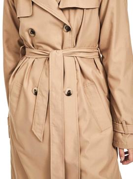 Gabardina Vila Trench Beige Mujer