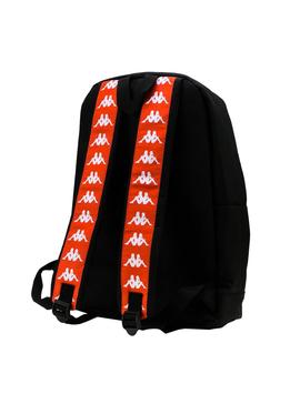 Mochila Kappa Bastil Negro Naranja Hombre y Mujer