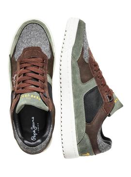 Zapatillas Pepe Jeans Kurt 1973 Tweed Verde Hombre