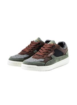 Zapatillas Pepe Jeans Kurt 1973 Tweed Verde Hombre