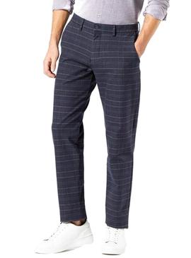 Pantalon Dockers Smart 360 Cuadros Azul Hombre