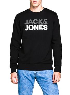 Sudadera Jack and Jones Sports Negro para Hombre