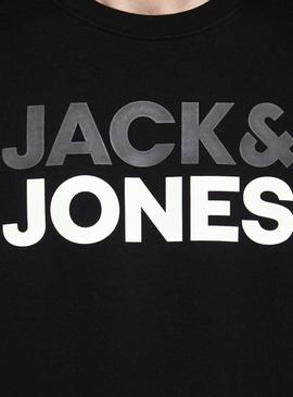 Sudadera Jack and Jones Sports Negro para Hombre