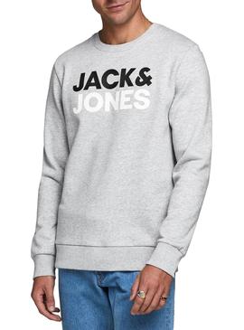 Sudadera Jack and Jones Sports Gris para Hombre