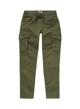 Pantalones Pepe Jeans Chase Cargo Gris Para Niño