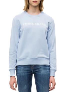 Sudadera Calvin Klein Institutional Azul