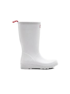 Bota Hunter Original Play Blanco Para Mujer