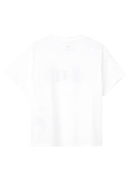 Camiseta Levis Split Blanco para Mujer