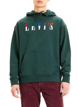 Sudadera Levis Relaxed Verde para Hombre