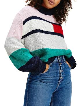 Jersey Tommy Jeans Bell Multi para Mujer