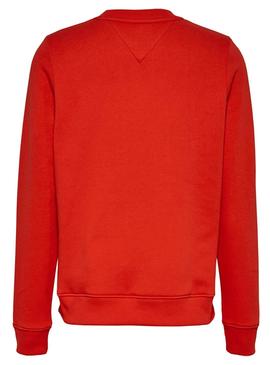 Sudadera Tommy Jeans Essential Rojo para Mujer