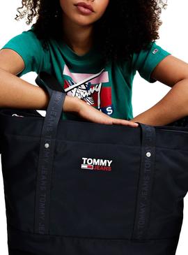 Bolso Tommy Jeans Tote Azul Marino para Mujer