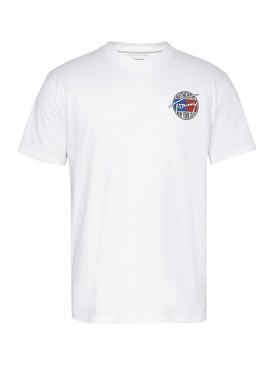 Camiseta Tommy Jeans Retro Blanco para Hombre