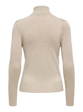 Jersey Only Venice Rollneck Beige Para Mujer