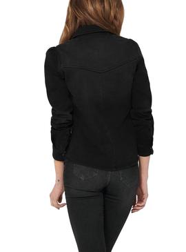 Camisa Vaquera Only Wendy Negro Para Mujer