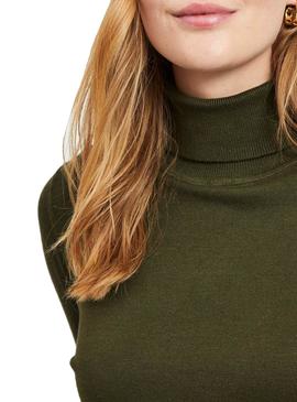 Jersey Vila Vibolonia Rollneck Verde Para Mujer