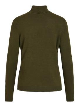 Jersey Vila Vibolonia Rollneck Verde Para Mujer