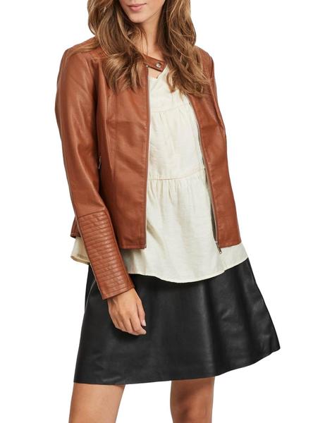 Cazadora color on sale camel mujer