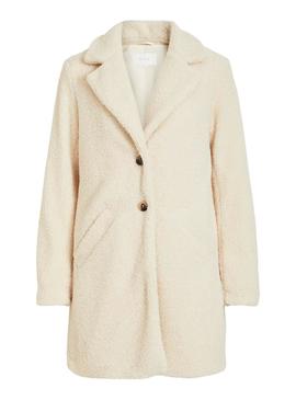 Abrigo Vila Viliosi Teddy Beige Para Mujer