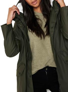 Chubasquero Only Sally Verde Para Mujer