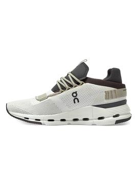 Zapatillas On Running Cloudnova White Umber Mujer