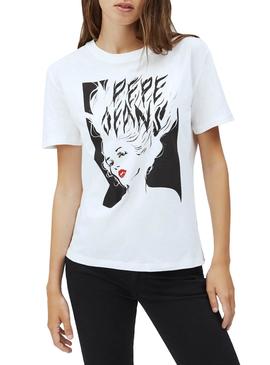 Camiseta Pepe Jeans Fabiana Blanco para Mujer