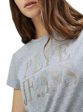 Camiseta Pepe Jeans Lucila Gris para Mujer