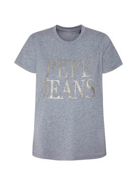 Camiseta Pepe Jeans Lucila Gris para Mujer
