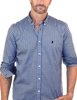 Camisa El Pulpo Pinpoint Azul para Hombre