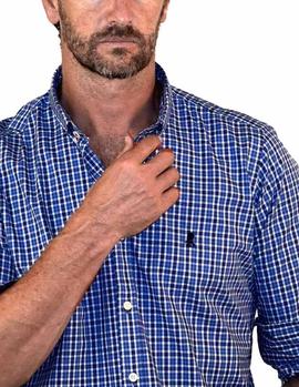 Camisa El Pulpo Pinpoint Azul para Hombre