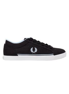 Zapatillas Fred Perry Baseline Twill Negro Hombre