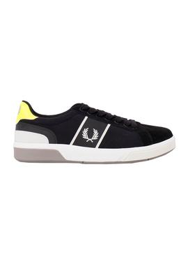 Zapatillas Fred Perry B200 Ripstop Negro Hombre