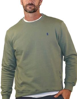 Sudadera El Pulpo Bordado Verde para Hombre