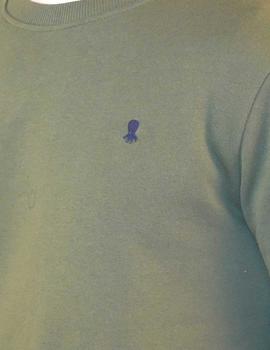 Sudadera El Pulpo Bordado Verde para Hombre