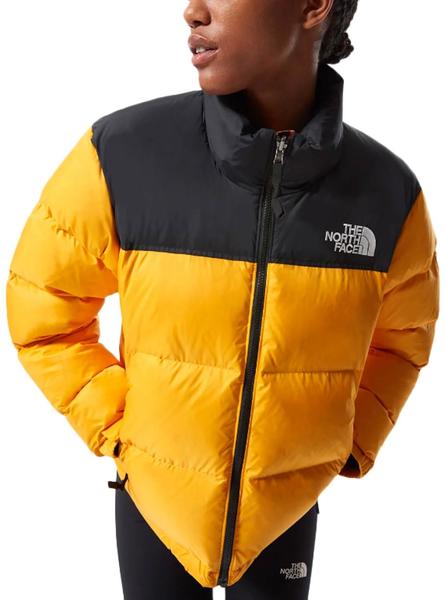 Cazadora North Face Nuptse Amarillo Mujer