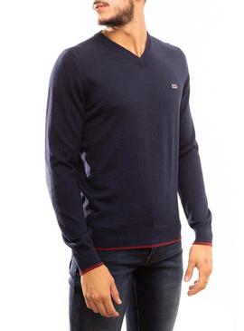 Jersey Klout Pico Azul Marino para Hombre