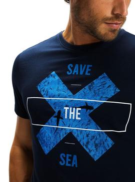 Camiseta North Sails Graphic Marino para Hombre