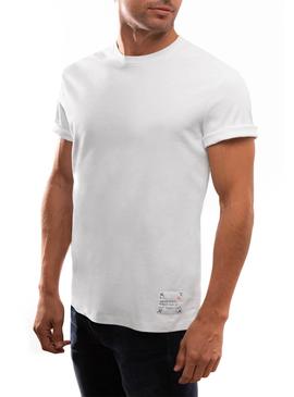 Camiseta Klout Organic Label Blanco para Hombre