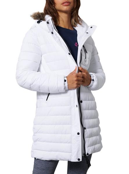 Superdry Acolchado Super Fuji Blanco Mujer