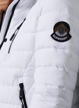 Abrigo Superdry Acolchado Super Fuji Blanco Mujer