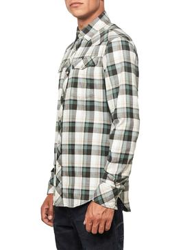 Camisa G-Star 3301 Slim Cuadros Para Hombre