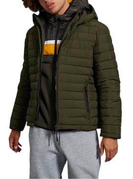 Cazadora Superdry Acolchada Fuji Verde Para Hombre