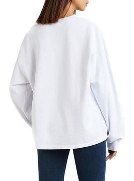 Sudadera Levis Graphic Big Sportswear Blanco