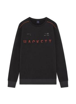 Sudadera Hackett Aston Martin Negro Para Hombre