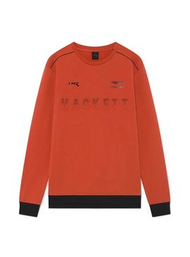 Sudadera Hackett Aston Martin Naranja Para Hombre