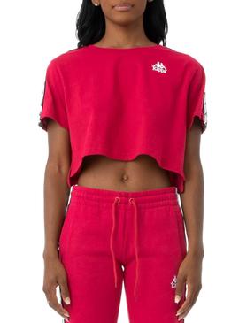 Camiseta Kappa Apua Auth Rojo para Mujer