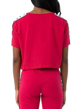 Camiseta Kappa Apua Auth Rojo para Mujer