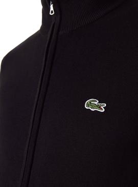 Chaqueta Lacoste Cuello Alto Negro para Hombre