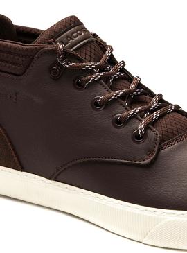 Botines Lacoste Esparre de Piel Marrón para Hombre