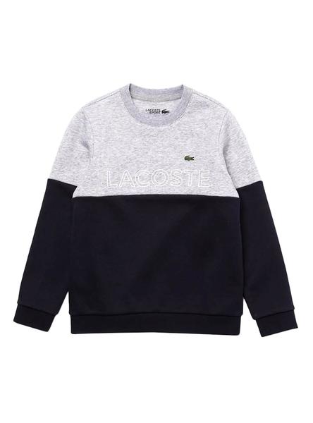 Sudadera Lacoste de Felpa Color Block Niño